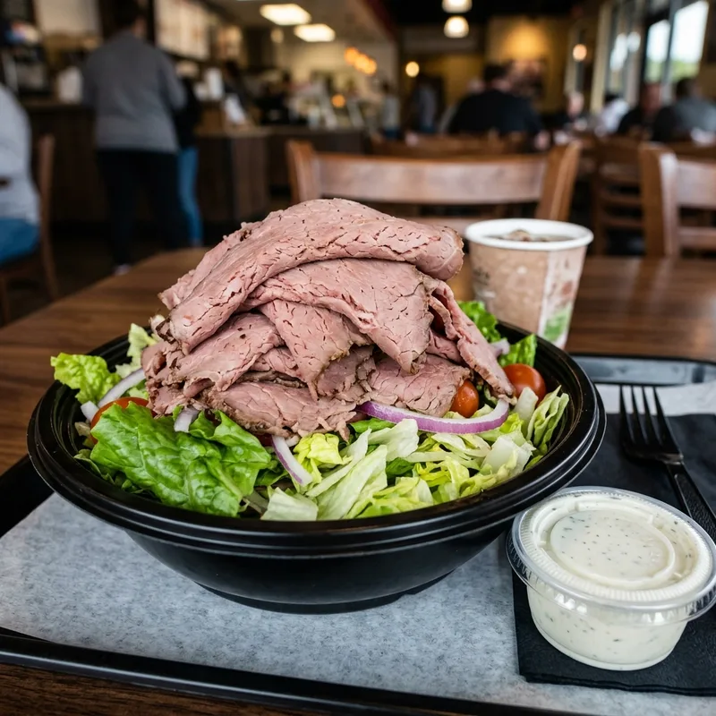 Bunless Arby's Roast Beef Keto Platter 2026 - Low Carb Fast Food Guide
