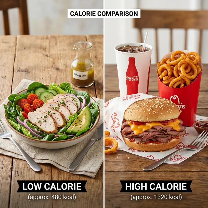 Arby's Calories and Protein Food Comparison
