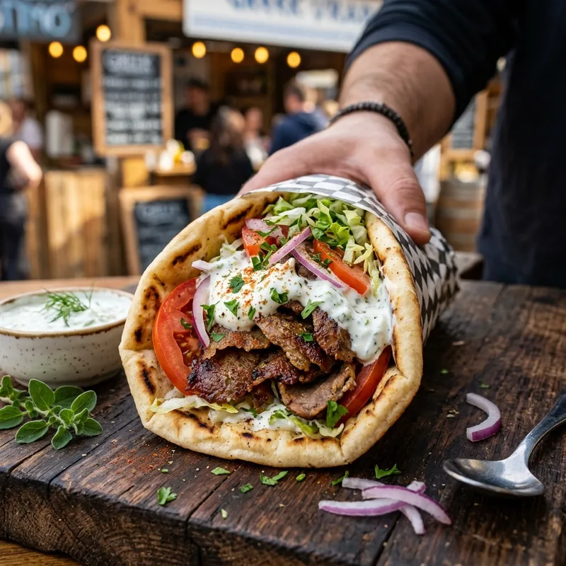 Arby's Greek Gyro Flatbread Sandwich