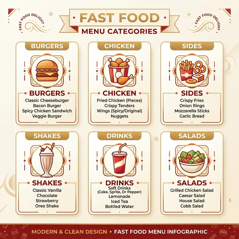 Menu Categories Guide